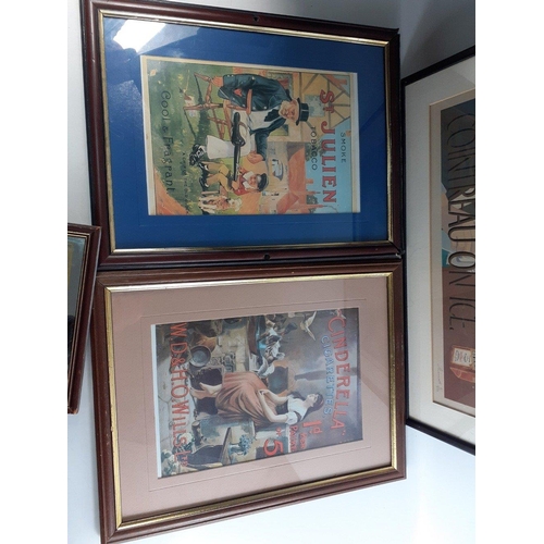 129 - Nice lot of colourful advertising pieces to include a Chivas Regal mirror 33cm x 23cm. A super Coint... 