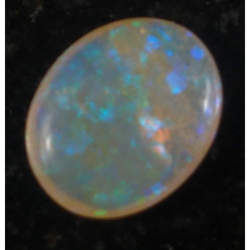 15J - OPULENT OPAL stone - An oval cut rainbow COOPER PEDY opal gifted to the vendor on his birthday in 19... 