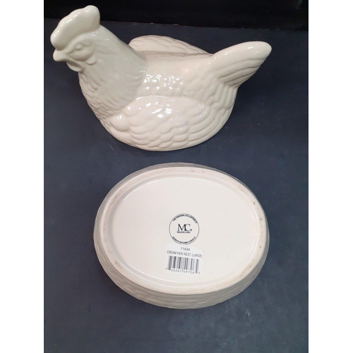 162 - A MASON CASH chicken egg holder size large#182