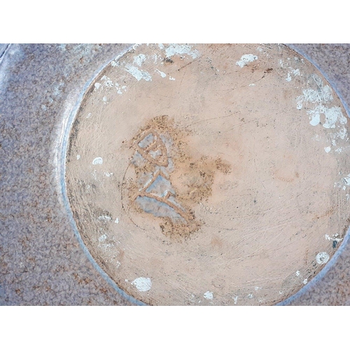 168 - A large hand-made pottery bowl with hand-painted Edinburgh University shield 36cm dia. approx,#188... 