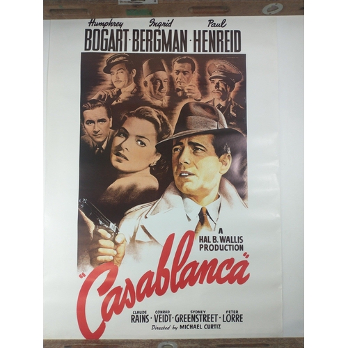 219A - CASABLANCA. Two variant movie posters - great graphics. Each measures 100 x 70cm approx. Rolled cond... 