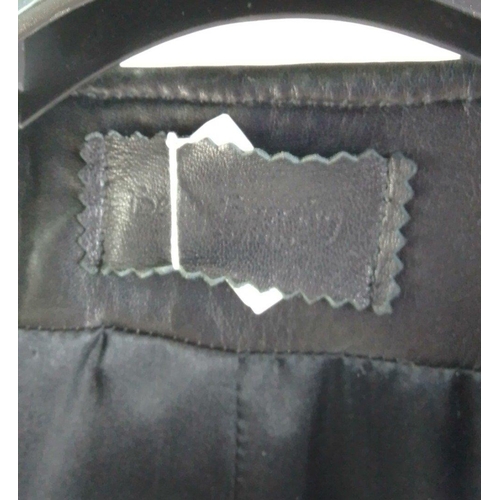 280 - A soft leather black zip-up jacket by BETTY BARCLAY.  Size 16.  Lovely condition.#303