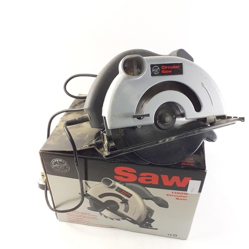 359 - A Performance Power circular saw in box.  In good, used condition#382