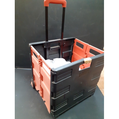 399 - A useful collapsible pull-along trolley.  Handy for toys, shopping etc#422