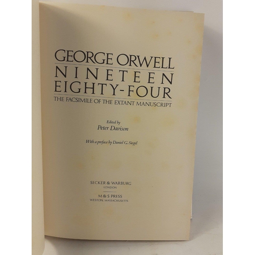 235 - A hardback 1984 copy of Nineteen Eighty-Four: The Facsimile of the Extant Manuscript by GEORGE ORWEL... 