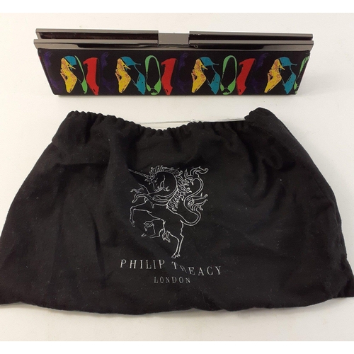 274 - A PHILIP TEACY clutch handbag with shoe decoration.  Comes with dust bag#98