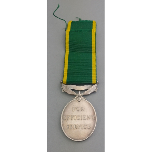 306 - GEORGE VI Territorial Police Efficiency Medal awarded to 768452 Pte. J. Bruce R.A.O.C.#317