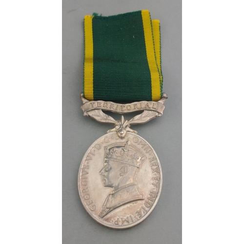 307 - GEORGE VI Territorial Police Efficiency Medal awarded to 907634 Pte. S.H. Bricknal R.P.C.#318