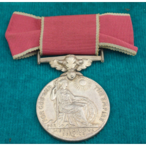 312 - GEORGE VI British Empire Medal in case awarded to Miss Sarah A. Rowe#323