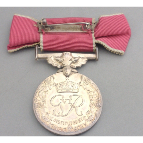 312 - GEORGE VI British Empire Medal in case awarded to Miss Sarah A. Rowe#323