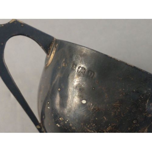 59 - A small distressed silver hallmarked award cup no. 84B Squadron Shaibah Champion Bomber 1929,  a sma... 