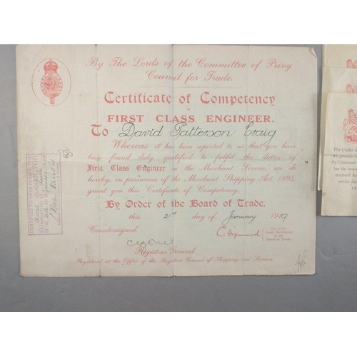 70 - A small collection of military ephemera to include Enlistment Notice to Jas. Foggo, Certificate of S... 