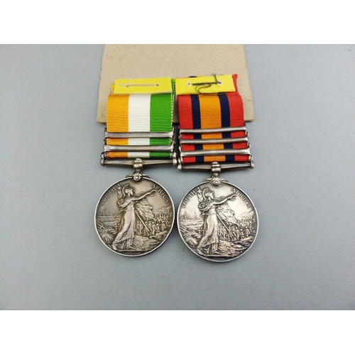 10 - VICTORIA BOER WAR medal pair - ARGYLL AND SUTHERLAND HIGHLANDERS awarded to 7316 Cpl. N. McLelland c... 