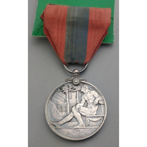 101 - WWI era George V Imperial Service Medal awarded to William Somerville#112