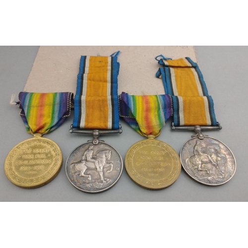 108 - WWI SEAFORTH HIGHLANDER family group awarded to Pte. 788 T.J. Urquhart and 6480 Pte G.I. Urquhart co... 