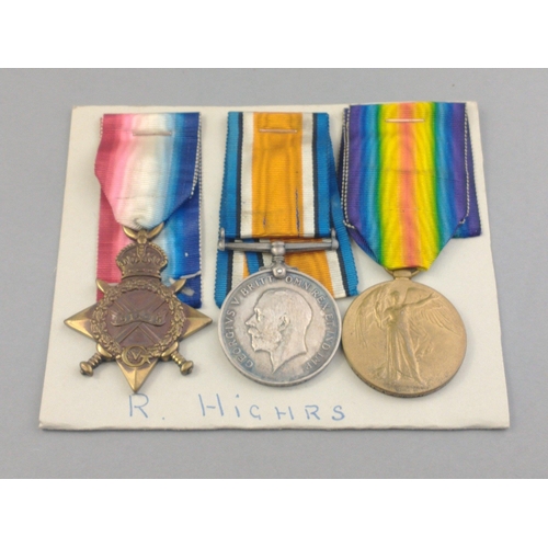 113 - WWI medal trio - ROYAL HIGHLANDERS awarded to 3849 Pte. A. M. McKay comprising 1914-15 Star, British... 