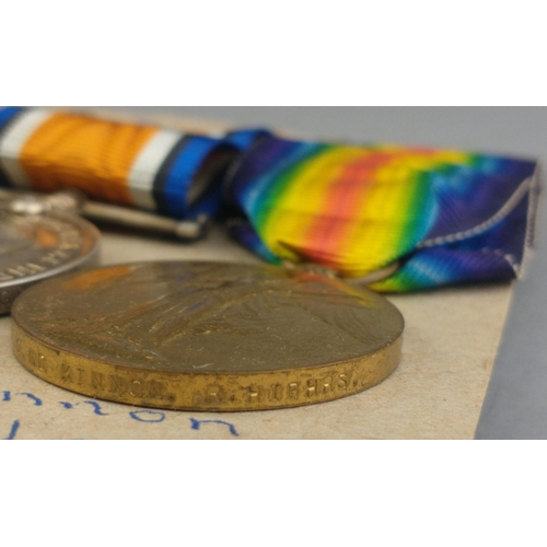 114 - WWI medal trio - 1/5 ROYAL HIGHLANDERS, awarded to 2153 Pte. D. McKinnon comprising 1914 Star, Briti... 