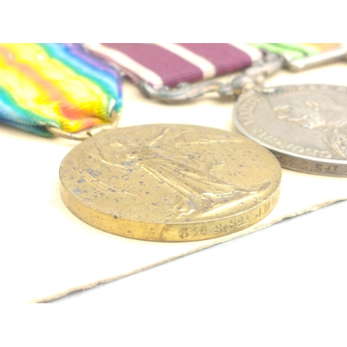 123 - WWI and later medal group to S. Srgt. J. Munro comprising 1914-15 Star S & T Corps, British War ... 