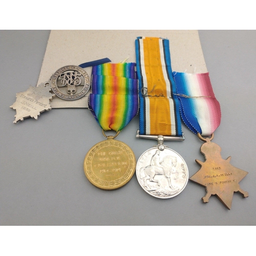 135 - WWI medal group FIFE AND FORFAR YEOMANRY awarded to Pte. J. A. Neill comprising 1914-1915 Star, Brit... 