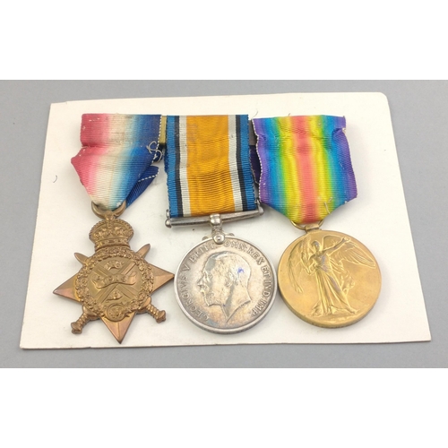 143 - WWI medal trio COLDSTREAM GUARDS awarded to 5803 Pte. W. H. Seach comprising 1914-15 Star, British W... 