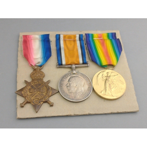 148 - WWI medal trio ROYAL SCOTS awarded to 2058 Pte. J. S. Hunter, comprising 1914-15 Star, British War M... 