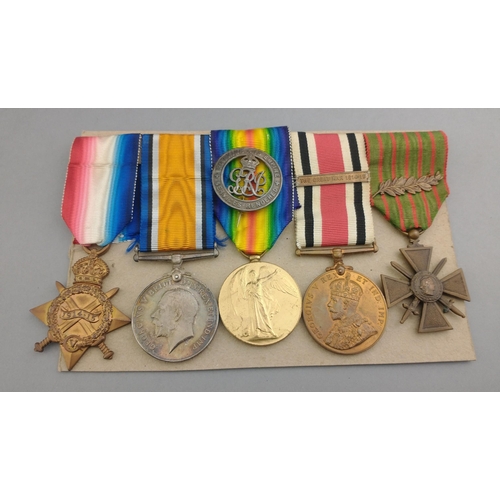 151 - WWI group ROYAL SCOTS awarded to L. Cpl. later Lieut. J. Kinloch comprising 1914-15 Star, British Wa... 