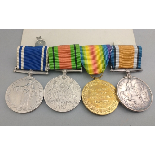 157 - WWI/WWII medal group SCOTTISH HORSE/POLICE awarded to 677151 Sgt. G. M. Soutar, comprising  British ... 