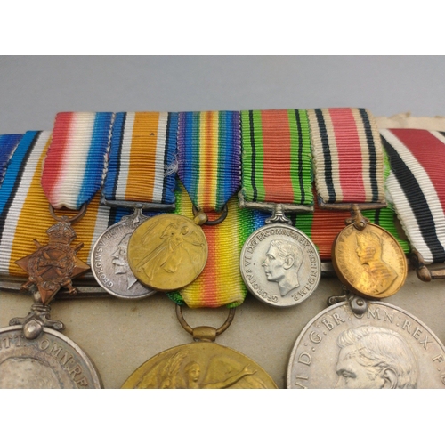 166 - WWI medal group 2nd (City of London) Battalion, LONDON REGIMENT (ROYAL FUSILIERS) awarded to 2611 Pt... 