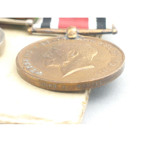 166 - WWI medal group 2nd (City of London) Battalion, LONDON REGIMENT (ROYAL FUSILIERS) awarded to 2611 Pt... 