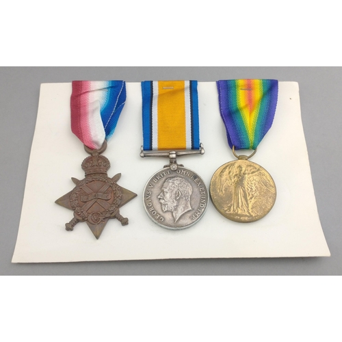 200 - WWI medal trio RNR awarded to Engineer R. Rogers comprising 1914-15 Star, British War Medal and Vict... 