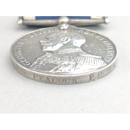 211 - GEORGE V/ WWI medal group awarded to 183582 Petty Officer RN A.E.V.G. Peacock 1914-15 Star.  With a ... 