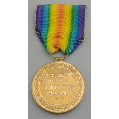 213 - WWI single Victory Medal awarded to Lt. Col. P. MacDuff#224