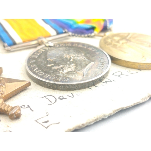 219 - WWI medal trio ROYAL ENGINEERS awarded to 80126 Dvr. A. N. Reid comprising 1914-15 Star, British War... 