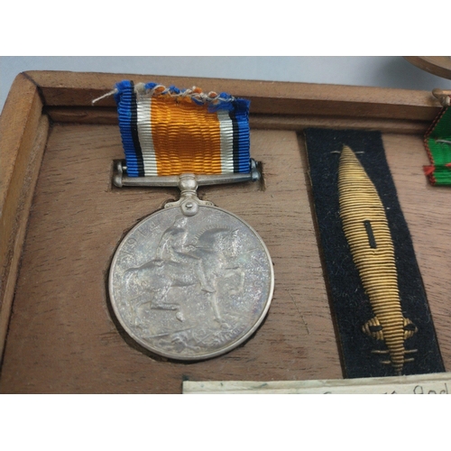 229 - WWI medal pair comprising British War Medal and Mercantile Marine Medal awarded to William Burnet An... 