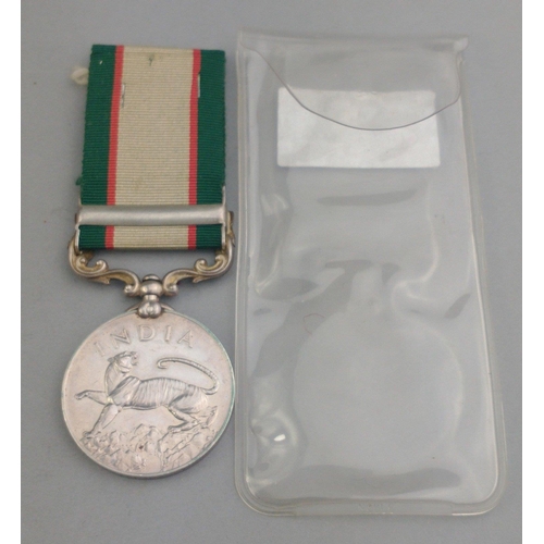 237 - GEORGE VI India Service Medal with North West Frontier 1936-37 clasp awarded to Subdr. Ghufhran Khan... 