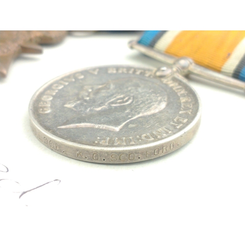 25 - VICTORIA & WWI medal group KING'S OWN SCOTTISH BORDERERS awarded to 6715 Pte. J. McCulloch compr... 