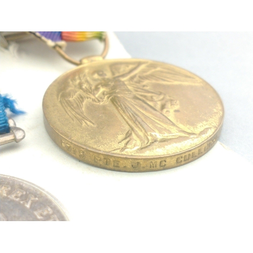 25 - VICTORIA & WWI medal group KING'S OWN SCOTTISH BORDERERS awarded to 6715 Pte. J. McCulloch compr... 