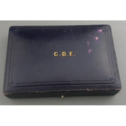 259 - GARRARD & Co CBE Commander of the British Empire Medal in fitted case complete with ribbon.  Min... 