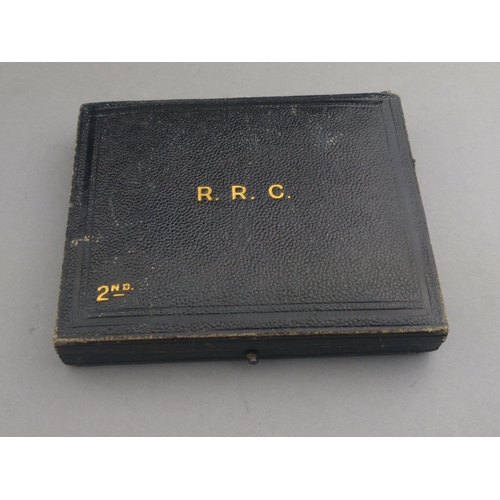 263 - GEORGE V Royal Red Cross Medal 2nd class with ribbon in GARRARDS & Co presentation box#274