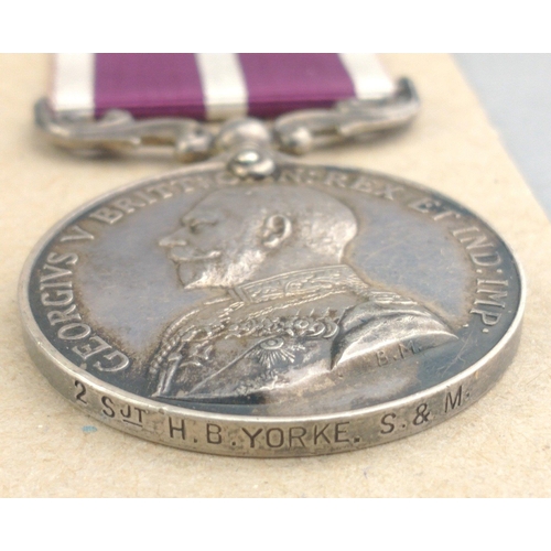 266 - GEORGE V Meritorious Service Medal awarded to Sgt. H. B. Yorke SAPPERS & MINERS#277