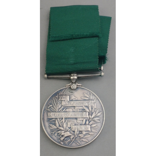 282 - EDWARD VII Volunteer Force Long Service Medal awarded to 4200 Pte. D. McFarlane 1st DUMBARTON V.R.C.... 