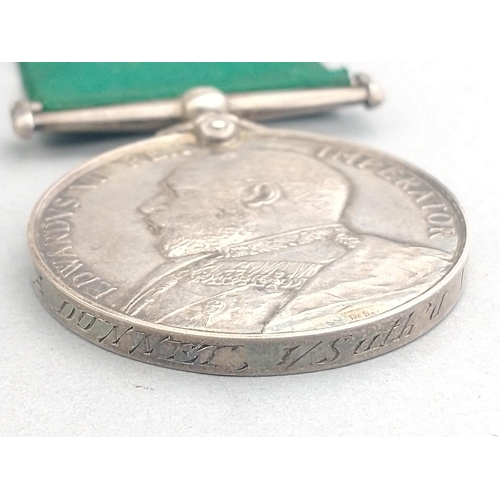 283 - GEORGE V Territorial decoration in presentation case, made by royal jeweller's GARRARD'S. Also a Edw... 