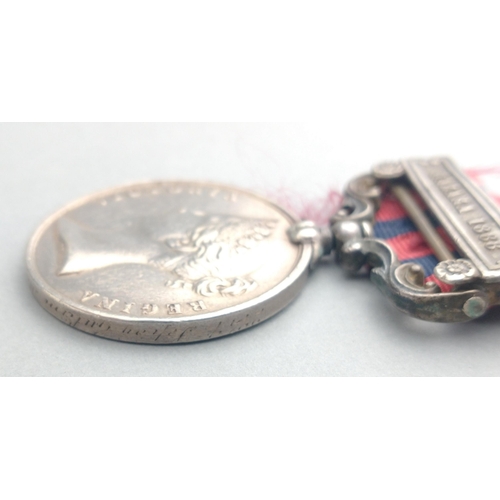 29 - VICTORIA Indian GSM General Service Medal with Hazara 1888 clasp awarded to 2747 Gulam Muhd. 29th PU... 