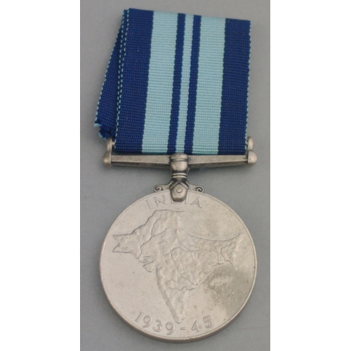 305 - GEORGE VI Indian Service Medal 1939-1945 unnamed as issued.#316