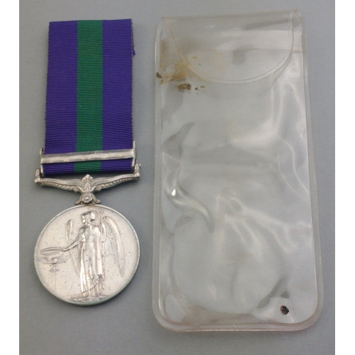 313 - GEORGE VI GSM General Service Medal with Palestine bar awarded to 2754715 Pte. J. Duncan BLACK WATCH... 