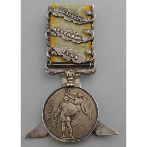 33 - Superb CRIMEA WAR medal awarded to Pte. J Godbold 23rd Foot (THE ROYAL WELCH FUSILIERS) with Alma, I... 