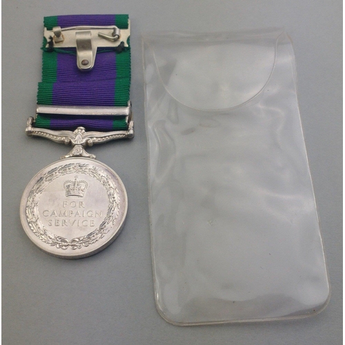 340 - ELIZABETH II GSM General Service Medal with Northern Ireland clasp awarded to 22841846 Sgt. K. W. Li... 