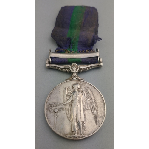 342 - ELIZABETH II GSM General Service Medal with Near East clasp awarded to 4120436 Cpl. G. A. Corbitt RA... 