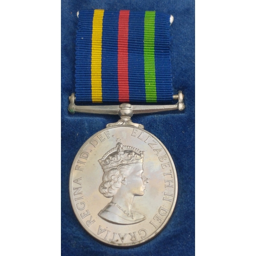 350 - ELIZABETH II Civil Defence Long Service Medal in case uninscribed as issued#361