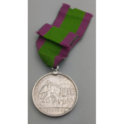 39 - VICTORIA Afghanistan 1878-79-80 campaign medal 10B-897 awarded to Corp. C. D. Ward 2nd Batn. 14th RE... 